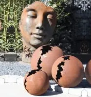 Кортен 3 шара — парк декор (518952) ∅ 950 750 450 мм. Владивосток 