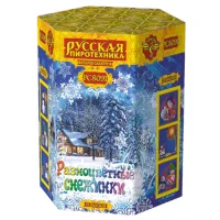 Салют Разноцветные снежинки New РС8091 во Владивостоке доставка Русская Пиротехника