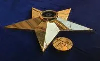Звезда латунь ø 1100 мм. (514225) монтаж комплект горелка ГВД 379 10 89 00 ПС вечный огонь пустотелая во Владивостоке